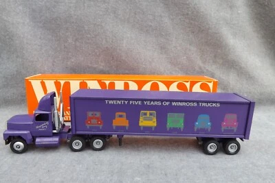 WINROSS 1991 Twenty Five Years 25 Hospitality Day 8/4 Diecast Truck Truck PURPLE - Image 1 of 4