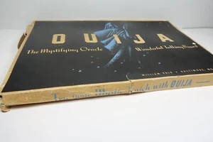 Tavola Ouija vintage William Fuld Baltimora anni 50 Pre Parker Bros con scatola/planchette - Foto 1 di 7