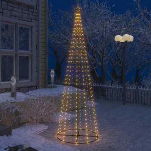3m Large Christmas Cone Tree Warm White LED Lights Outdoor Xmas Decor - Picture 1 of 7