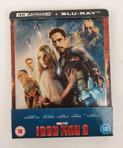 Iron Man 3 - 4K Ultra HD Zavvi Exclusive Steelbook RRP 30.99 lot H1880 - Picture 1 of 4