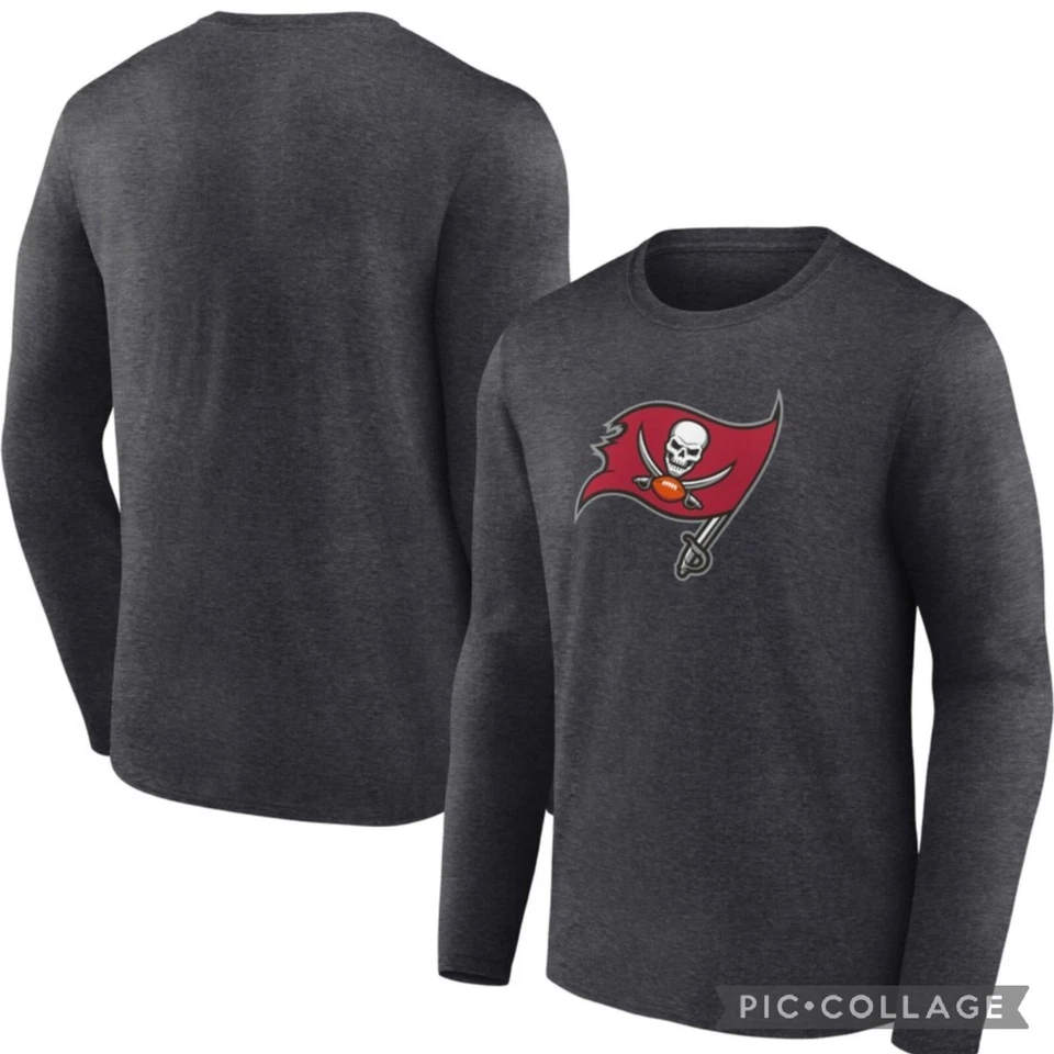 Tampa Bay Bucanneers Football Primary Logo Fanatics Long Sleeve Tshirt Men Large - Image 1 of 4