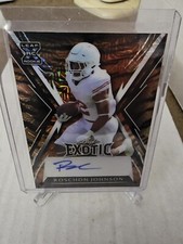 2023 Leaf Exotic Roschon Johnson Tiger  Prizm Rookie Auto 3/8 #BA-RJ2 Bears