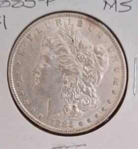 1885 $1 Morgan Silver Dollar - Picture 1 of 2