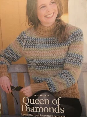 Knitting pattern Ladies ROLL-NECK Raglan SWEATER (inspired graphic design) - Image 1 of 4
