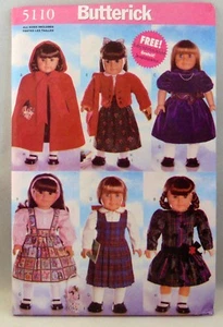 Butterick Pattern 5110 Doll dresses 18" dolls - Picture 1 of 2
