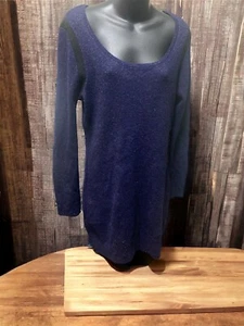 Sportsgirl long sleeve wool midi with metallic thread,dress up or down size Med - Picture 1 of 6