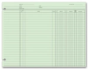 21180 Endbilanz Ledger Blätter 9 1/4 x 11 7/8" Menge 100 - Bild 1 von 1