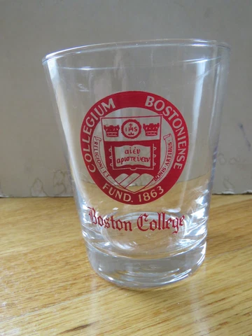 Vintage BOSTON COLLEGE Eagles Emblem Fund 1863 4.5" Glass Cover