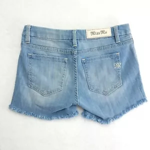 Miss Me Signature Shorts Womens 27 Blue Denim Mid-Rise Wide leg ms4480w30 - Picture 1 of 7