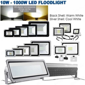 LED Fluter Außen Strahler mit Bewegungsmelder Stecker 10W 20W 30W 50W 100W 500W - Bild 1 von 24