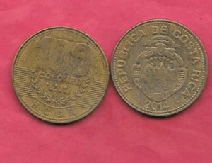 COSTA RICA KM240a 2014 100 COLONES VF-VERY FINE CIRCULATED LARGE COIN - Picture 1 of 1