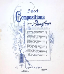 Neapolitan Boat Song Sheet Music Intermediate Piano Solo Paul Wachs Parlor 1898 - Picture 1 of 4