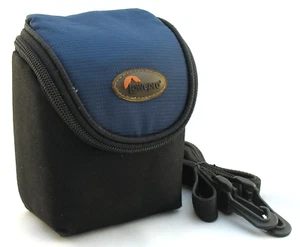 LOWEPRO MX 10 BLUE/BLACK BAG/CASE FOR A DIGITAL COMPACT CAMERA 9CM X 5CM X 10CM - Picture 1 of 8