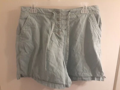 Pantalones Cortos Mujer Jill Verde Bolsillo Cordón Frente Plano Medidas 30W x 6.5L Foto 1 de 3