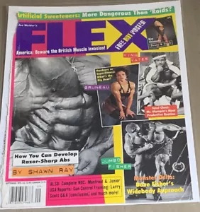 DORIAN YATES/SHARON BRUNEAU FLEX Bodybuilding Magazine September 1995 COVER ONLY - Picture 1 of 1