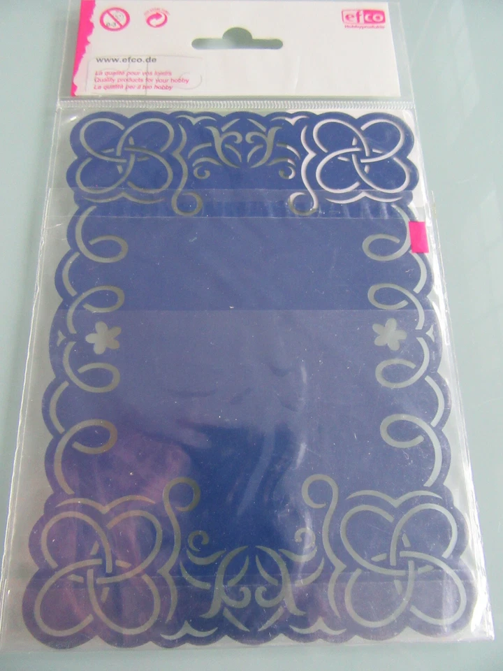 Embossing Schablone Metall "Schnörkel" ca. 145 x 100 mm Rahmen - Bild 1 von 1