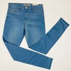 TOPSHOP Leigh Soft Light Wash Skinny Ankle Grazer Jeans Frayed Hem - Size 30 NWT