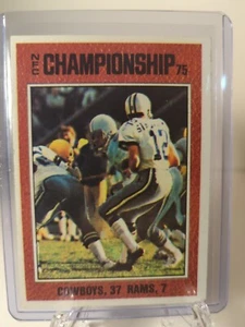 1976 Topps Football Card # 331 (NFC Championship 1975) Staubach Cowboys NICE - Picture 1 of 2