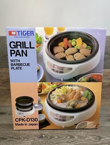 Tiger Electric Skillet Grill Pan With Barbecue Plate CPK-D130 - Picture 1 of 2