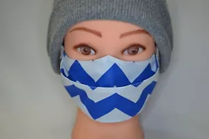 Chevron Print Face Mask Adult face mask Fabric Adjustable Face Mask men & women - Picture 1 of 3