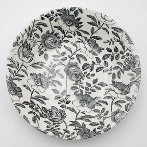Churchill Black Peony 7 7/8" Coupe Soup Bowl - Picture 1 of 5