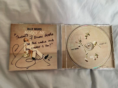 Olly Murs Signed - Marry Me CD (Signed & Personalised 2) U.K. No. 1 Foto 1 de 2
