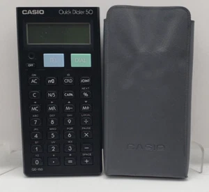 Casio Quick Dialer 50 With Case QD-150 Tested & Works, Vintage - Picture 1 of 9