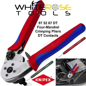 Knipex Crimpzange Vierdorn DT Kontakte Mehrkomponenten 97 52 67 DT - Bild 1 von 11