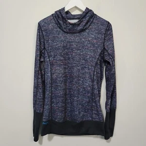 Dakine Pullover Hoodie Womens Size XL Black Multicolor Flecks Polyester - Picture 1 of 8