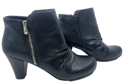 Fergalicious By Fergie Boots Womens 11M Morgin Block Heels Ankle Booties Black - Image 1 of 4
