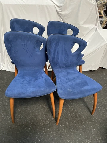 vintage mid century Italian modern ￼ ￼CARLO MALNATI 'BAMBI' DINING CHAIRS Cover