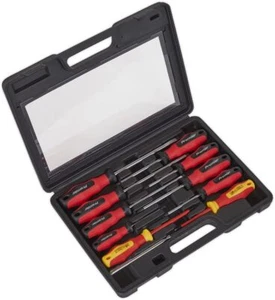 Sealey PowerMAX® 11 Piece Screwdriver Set in Carry Case AK4332 - Picture 1 of 3