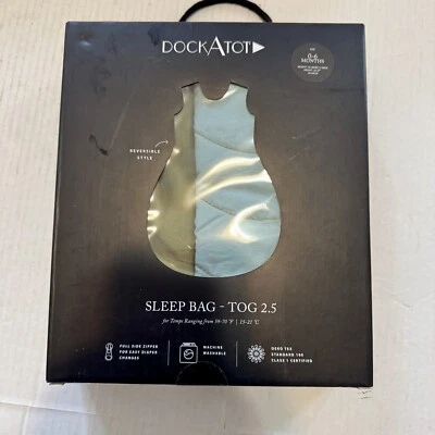 SACO DE DORMIR DOCK A TOT - TOG 2.5 PARA 0 - 6 MESES - AZUL SURF/AGUACATE - CAJA ABIERTA Foto 1 de 4