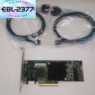 Adaptec ASR-7805 1G ADAPTEC 1GB SAS SATA PCI-E RAID CONTROLLER + 2*SFF-8643 SATA - Image 1 of 4