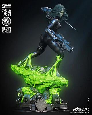 Gamora Comic Version 3D Printed Figure, Unpainted Marvel Assassin Model Kit - Image 1 of 4