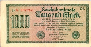 1923 Germania banconota da mille marchi - 1000 marchi - lotto #7685 - Foto 1 di 2