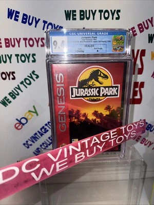 Jurassic Park (Sega Genesis, 1993) ☆Factory Sealed☆ NEW CGC Graded 9.4 🦕 🦖 - Image 1 of 4