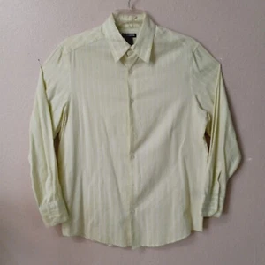 Claiborne Herren Gestreiftes Button-Down Oberhemd L Gestreift Hellgrün J668 - Bild 1 von 7