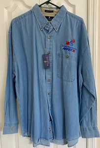 HERREN AAFES BILL BLASS SCHULE ESSEN SERVICE LANGARM HEMD GR XL 100% BAUMWOLLE - Bild 1 von 9