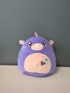 Squishmallow lila rosa Talluah Einhorn Valentinstag Herzen Plüschtier Stofftier - Bild 1 von 4