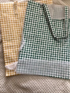2 CATH KIDSTON HOUNDSTOOTH SUSTAINABLE SHOPPERS 1 BNWT plus 1 Used - Picture 1 of 9