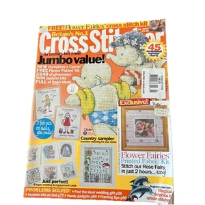 Revista Gran Bretaña Nº 1 Cross Stitcher Julio 2003 Flower Fairies And More - Imagen 1 de 8
