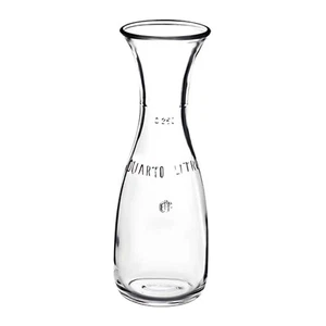 Karaffe Wasser Und Vino Größe Mit Briefmarke 0,25 Lt Glas - BORMIOLI ROCCO - - Bild 1 von 2