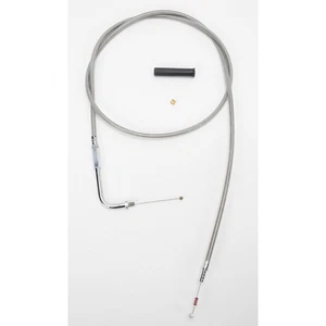 Drag Specialties Alternative Length Stainless Steel Idle Cable - 0651-0640 - Picture 1 of 3