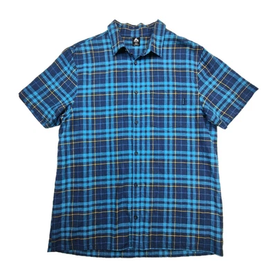 Macpac Shirt Men's Size XL Hemp & Organic Cotton Blend Plaid Button Up Collared  - Image 1 of 4