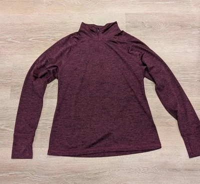 Pullover Ideology 1/4 Cremallera Cuello Alto Mangas Largas Agujero para el Pulgar, Talla Mediana Foto 1 de 4