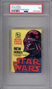 1977 TOPPS STAR WARS - RED 2ND SERIES - WAX PACK - PSA 7 NM DARTH VADER - Picture 1 of 1
