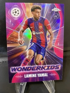 Lamine Yamal 2023-24 Topps Chrome UCC Wonderkids Refractor #WK-3 Rookie Card RC - Picture 1 of 2
