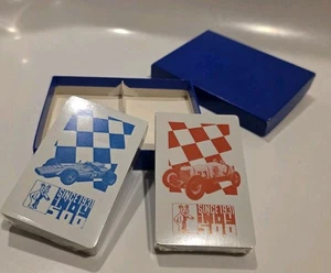 Vintage Russell Sealed Playing Cards Red Blue Since 31 Indy Indianapolis 500 - Picture 1 of 5