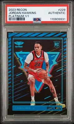 2023 Recon Jordan Hawkins RC 1/1 One Of One PSA Auth - Image 1 of 2